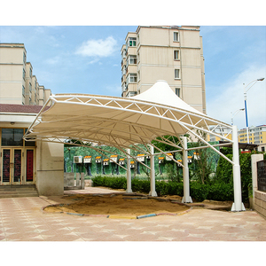 Structure de parking préfabriquée en tissu, structure tendue en PVC, structure membranaire pour voitures, abri de stationnement - Product Image 4