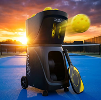 Mesin Latihan Pickleball PUSUN Compact dengan Aplikasi, Kapasitas 80 Bola, Baterai 4-6 Jam, Kontrol Putaran, 120km/jam, Ringan Profesional
