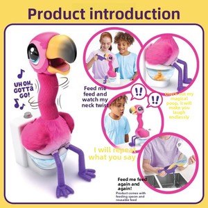 Juguete Electrónico de Peluche de Flamenco Estilo TikTok con Sonidos, Baila y Canta, Relleno de Algodón PP, para Niñas - Product Image 4