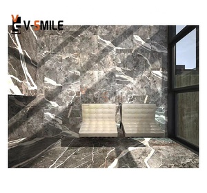 Azulejo de mármol gris <span class=keywords><strong>Carso</strong></span> de decoración de suelo natural para decoración de oficina y salón azulejos de Arte Moderno - Product Image 2