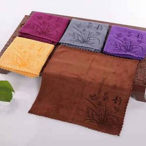 Tea Towel Microfiber <b>Square</b> Absorbent Thickened Quick Dry For Kung Fu Tea <b>Set</b> Cleaning Cloth Gift - Product Image 3