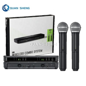 Microphone dynamique sans fil UHF professionnel de haute qualité pour karaoké et scène, construction métallique BLX288 <span class=keywords><strong>PG58</strong></span> - Product Image 1