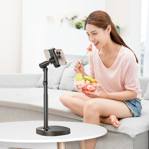 Máy tính để bàn livestream điện thoại di động chủ đa chức năng <span class=keywords><strong>video</strong></span> chụp đứng có thể điều chỉnh nâng 360 độ xoay chủ - Product Image 3