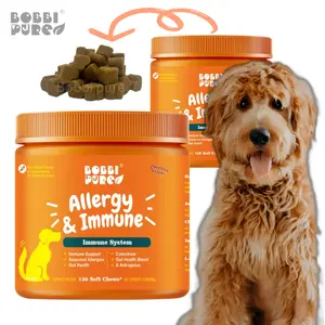 OEM/ODM Bobbi чистое облегчение зуда и аллергии для домашних животных Иммунная добавка для собак от аллергии
