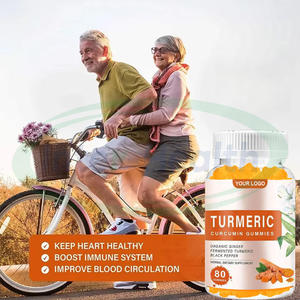 Gummies véganes OEM à la curcumine, au gingembre et au curcuma pour la santé des articulations, suppléments vitaminiques, gummies au curcuma - Product Image 2