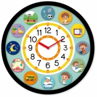 Reloj de Pared de Metal Personalizado de Cuarzo para Niños de 14 Pulgadas, Arte de Pared, Decoración del Hogar