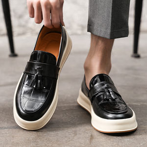 Zapatos Oxford con Cordones de Piel Sintética para Hombre, Clásicos de Negocios, de Oficina, con Punta en Pico, para Boda, Otoño - Product Image 4