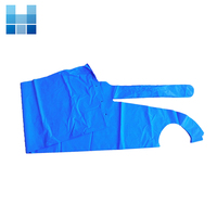 Tablier jetable en PE robuste et imperméable pour la protection en cuisine, restaurant, fruits de mer et homards (pour adultes)