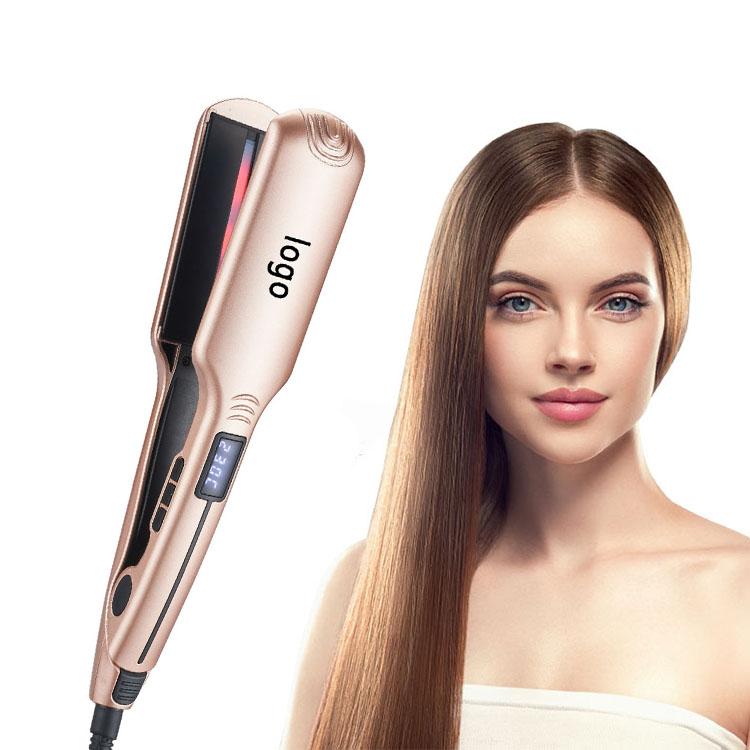 Multi-function 2 in 1 Ceramic Infrared Flat Iron Hair Straightener Professional 480 Degree Hair Styling Tools