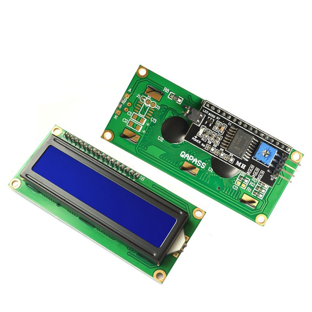 1602 LCD Display Screen Blue + IIC I2C Module Interface Adapter LCD Screen Module