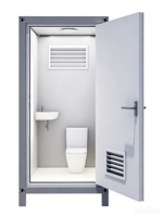 Toilettes portables Ehang pour camping en plein air, lavabo public écologique, toilettes mobiles temporaires pour chantier, matériau en panneaux sandwich
