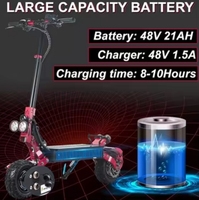Elektrikli Scooter 11 "Off-Road lastikler çift şok ile yetişkinler için katlanabilir elektrikli Scooter