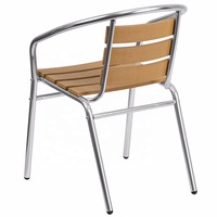 Chaise de dossier en aluminium rotin, Design de Restaurant, extérieur confortable, offre spéciale