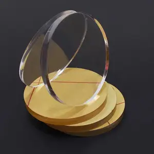 Piringan plastik polos lingkaran pvc Plexiglass tebal bening 1/8 inci lembar polikarbonat bulat
