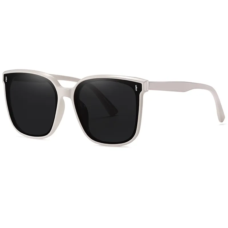 Модные негабаритные Солнцезащитные очки женские ретро UV400 поляризованные дизайнерские солнцезащитные очки аутентичные Роскошные нейлоновые линзы винтажные очки для глаз