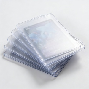 Wholesale Luxury PP Clear Semi-Rigid Business <b>Card</b> <b>Holders</b> Sturdy Sealing Feature Custom Color Size Silk Screen Printing Wooden - Product Image 4
