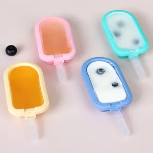 Silicone ghiaccio Pop stampi Bpa Free ghiacciolo stampo riutilizzabile facile rilascio Ice Pop Maker stampo in Silicone per gelato