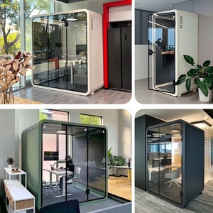 <span class=keywords><strong>Bureau</strong></span> populaire à deux sièges insonorisé réunion pod téléphone <span class=keywords><strong>bureau</strong></span> de cabine d'espace de travail pour les ventes - Product Image 6