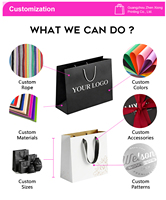 Sacs en papier personnalisés pour cosmétiques et vêtements, sacs de shopping en papier personnalisés de luxe bleus