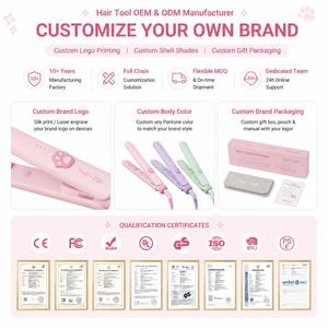 Plancha de Pelo Eléctrica PTC de Aluminio Torlin para Peluqueros y Uso Doméstico - Herramienta de Peinado para Niñas, Mujeres y Damas - Product Image 3