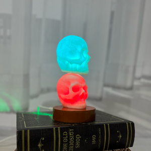 Houten Basis Stackglow Schedels Lamp Diy Stapelbaar Hars Schedels Licht | Omgevings Nachtlamp Voor Halloween & Art Decor - Product Image 3