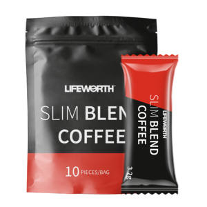 LIFEWORTH Sachets de café instantané minces et sains Vitamines B Régime Café Garcinia Fibre Disponible Chocolat Sucre Crème Boîte en vrac - Product Image 2