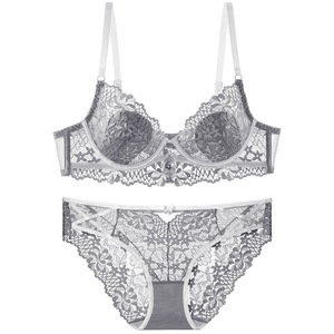 Lencería Sexy Transpirable Estilo Francés, <span class=keywords><strong>Sujetador</strong></span> Ultrafino con Relleno, Detalle de Lazo, <span class=keywords><strong>Copa</strong></span> 3/4, Diseñado para que los Bustos Más Grandes Parezcan Más Grandes - Product Image 2