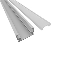 16.8*11mm bandes de LED montées en surface profilés lumineux canal montage en surface en aluminium pour lampe à LED à lumière linéaire