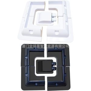 Solar Mounting System Abs <b>Plastic</b> <b>Bracket</b> White 5 Piece Set For Rooftop Installation - Product Image 1