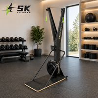 Machine à ski professionnelle SK Commercial avec résistance à l'air, ergomètre pour entraînement fonctionnel, utilisation en salle de sport, cadre en acier de 30 mm