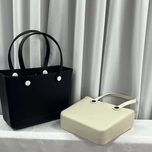 Bolsas de Compras de Eva Personalizadas con Logotipo, Bolsas de Mano de Silicona Impermeables para Bebés, Bolsas de Playa de Moda para Exteriores - Product Image 4