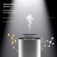 Diffuseur d'huiles essentielles hydrosolubles, nébuliseur ultrasonique à brume, vaporisateur automatique de parfum en verre, alimenté par batterie, pour la maison et la voiture