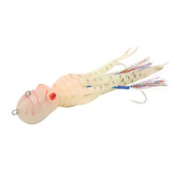 Leurre de pêche artificiel en forme de pieuvre, encre fluorescente 180g, pour la pêche en mer
