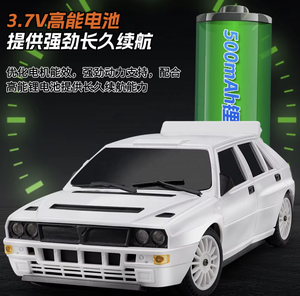 LDRC 1:28 Scale 4WD RC Drift Car With LED Lights and Precision Steering Ready to Run with Rechargeable Battery and 2.4GHz <strong>Remote</strong> - Product Image 4