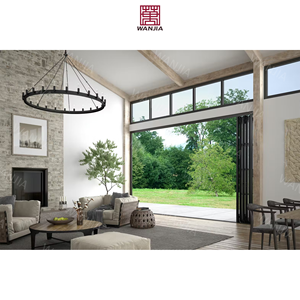 <span class=keywords><strong>Porte</strong></span> <span class=keywords><strong>d</strong></span>'entrée en verre de magasin extérieur à coupure thermique <span class=keywords><strong>porte</strong></span> en verre pliante étanche à usage intensif <span class=keywords><strong>porte</strong></span>-fenêtre pliante en aluminium - Product Image 2