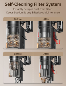 <span class=keywords><strong>Aspirateur</strong></span> balai <span class=keywords><strong>sans</strong></span> <span class=keywords><strong>fil</strong></span> avec écran LED, chargement <span class=keywords><strong>mural</strong></span>, aspiration 200+ AW, filtration HEPA, portable pour voiture, sols durs et poils d'animaux - Product Image 4