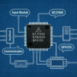 Высокоточный 16-битный 8-канальный 200 KSPS SAR АЦП с биполярным входом и одновременным вводом данных, корпус QFP64 для - Product Image 5
