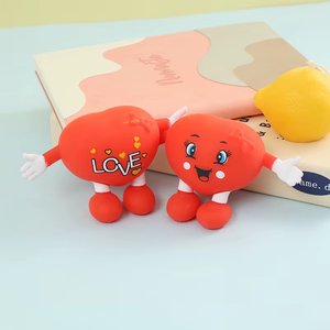 Juguete Antiestrés de Corazón de TPR, Diseño de Dibujos Animados, para Aliviar el Estrés en la Oficina, para Adultos, Niños y Niñas, Unisex - Product Image 5