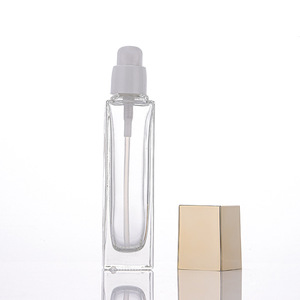 <span class=keywords><strong>BEYO</strong></span>, alta calidad, cuadrado, esmerilado, transparente, vidrio grueso, loción cosmética, esencia, bomba líquida, rociador, botella de Spray portátil - Product Image 5