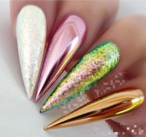 Fiocchi Camaleonte Aurola, Polvere Magica Multicromatica per Unghie, Glitter Arcobaleno Lucido a Specchio per Unghie - Product Image 5