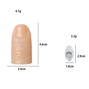 Pack De 6 Luces Mágicas Para Pulgar – Dedo Falso LED Rojo, Accesorio De Magia Y Broma Para Fiestas Y Espectáculos