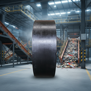 BOTHWIN Rubber brandwerende transportband met snijservice voor afval-energiecentrales, <span class=keywords><strong>MSW</strong></span> en RDF-brandstofverwerking - Product Image 1