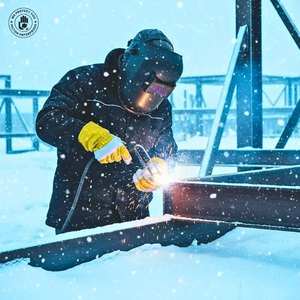 Gants de travail d'hiver résistants au froid Safety Bio Liner certifiés EN511, doublés de laine, en cuir imperméable, avec poignets caoutchoutés, 12 oz - Product Image 2