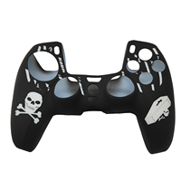 Personnalisation Motif gravé au laser Antidérapant Absorption des chocs Silicone Conception de motifs multiples Housse de protection pour manette PS5