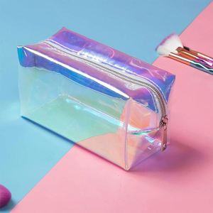 Women Holographic Colorful <b>Makeup</b> Bag Large Capacity Cosmetic <b>Storage</b> Organizer <b>for</b> Travel - Product Image 1
