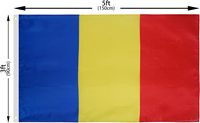 Drapeau et bannière du Tchad, 3x5 pieds, 100% polyester, imprimé recto-verso, vente en gros, neuf