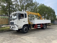Camion de grue hydraulique monté par camion de la flèche télescopique 5 tonnes de Dongfeng 4x2 camion grue de chargeur de camion