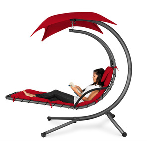 <span class=keywords><strong>Chaise</strong></span> <span class=keywords><strong>longue</strong></span> <span class=keywords><strong>suspendue</strong></span> moderne, design incurvé, pliable, réglable en hauteur, durable, pour l'extérieur, mobilier de <span class=keywords><strong>jardin</strong></span> - Product Image 1