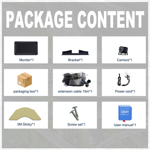 จอมอนิเตอร์สองช่อง<span class=keywords><strong>7</strong></span>นิ้วสำหรับติดรถบรรทุก DVR กล้องมองหลังขนาดกะทัดรัดติดตั้งง่าย - Product Image 6