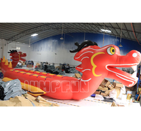 Bateau gonflable Dragon à 12 places, bateau de sport nautique Dragon pour 14 personnes, bateau banane à double voie